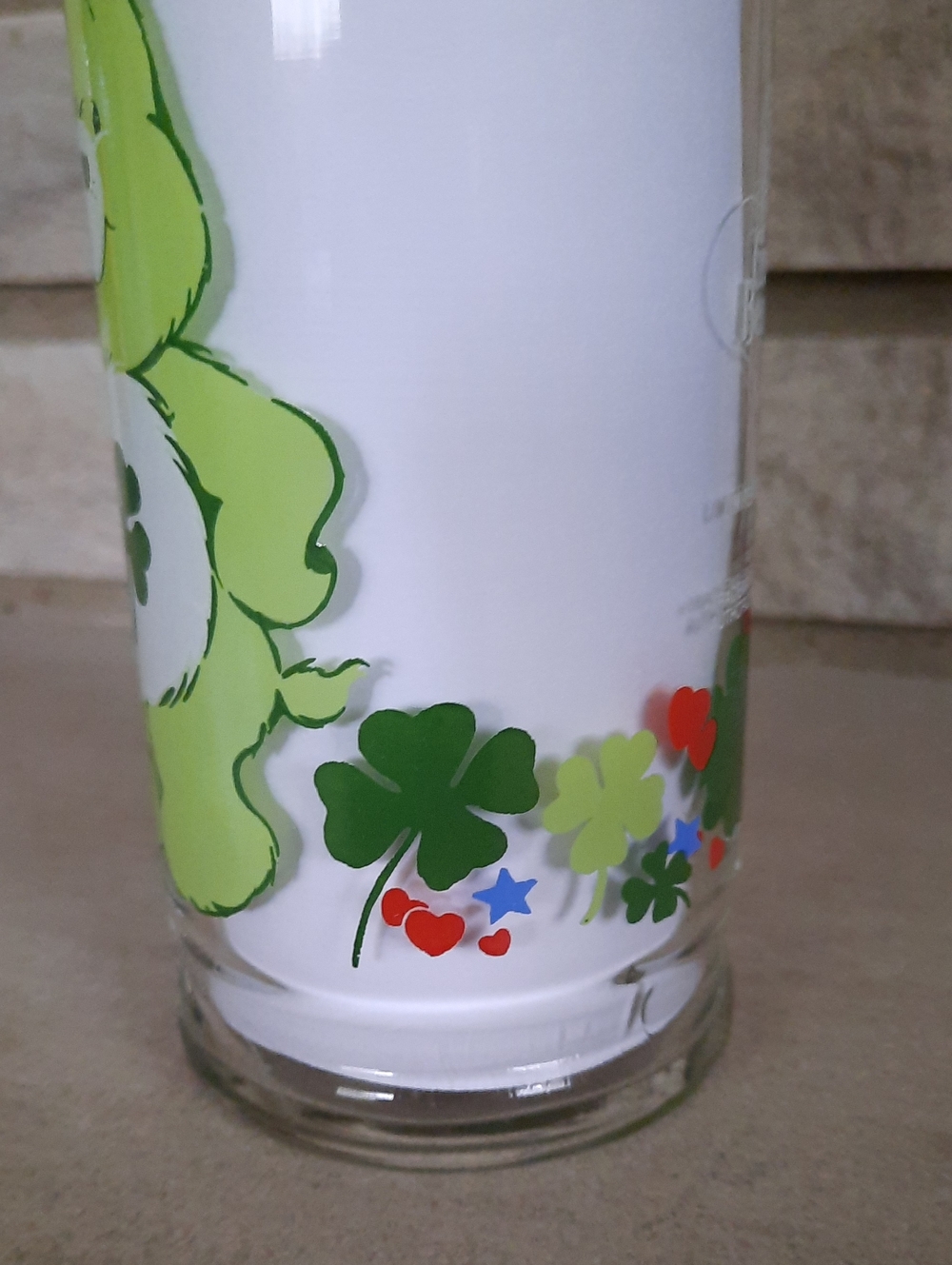 Vintage Pizza Hut Care Bears Glass Good Luck 1983 - Picture 11 of 13